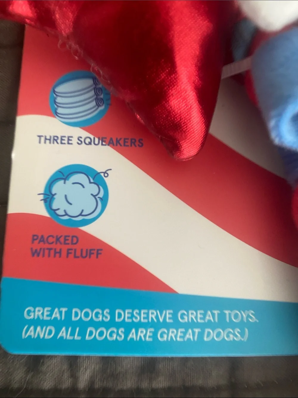 Bark Red White and Blue Star Rope Dog Toy